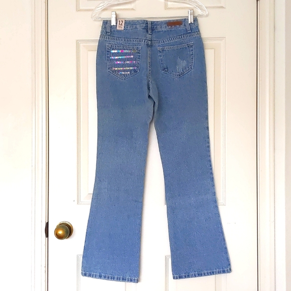 NWT. Limited Too Girl's Jeans with sparkling design. - Picture 2 of 5